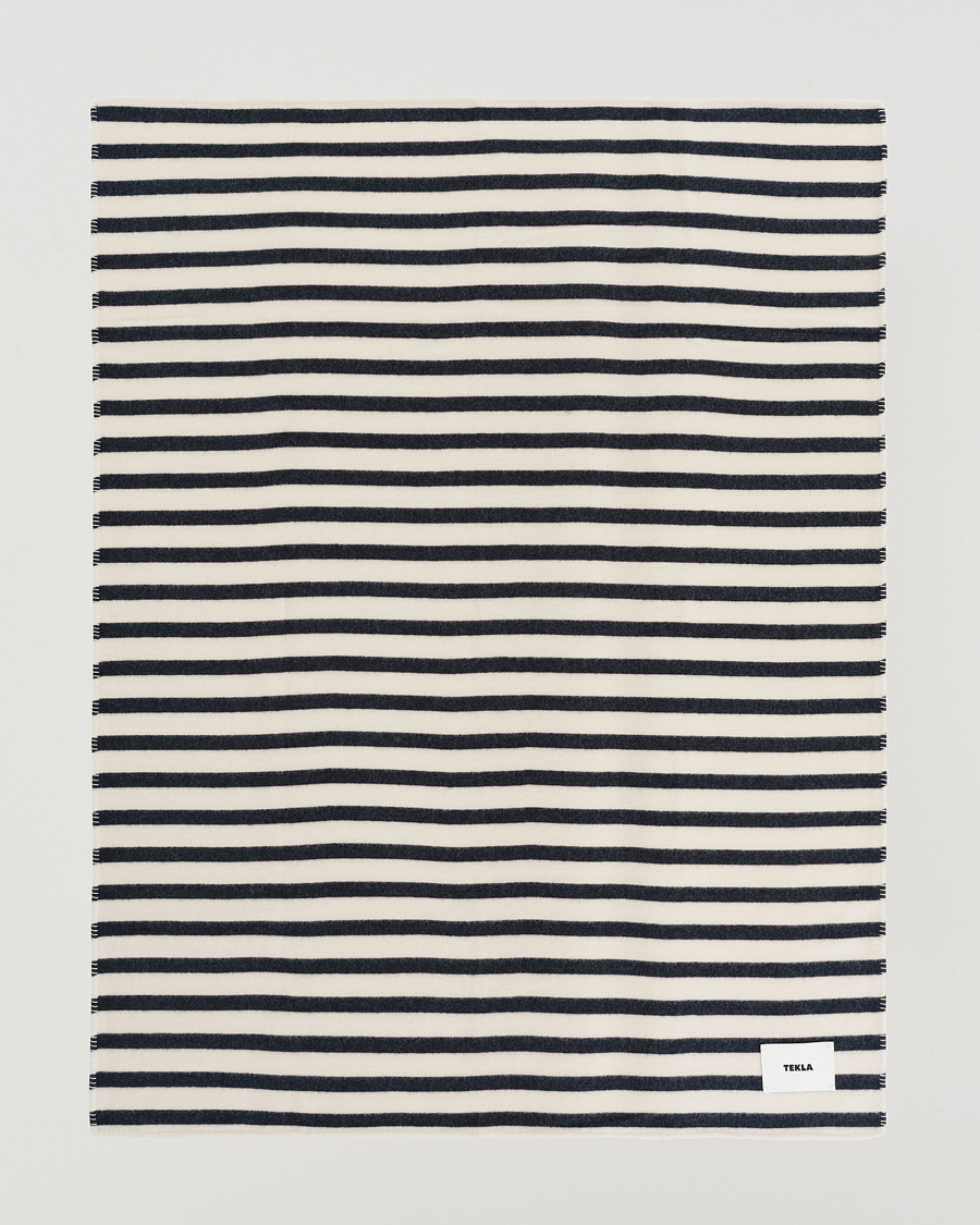 Mies |  | Tekla | Lambswool Blanket Magpie Stripes