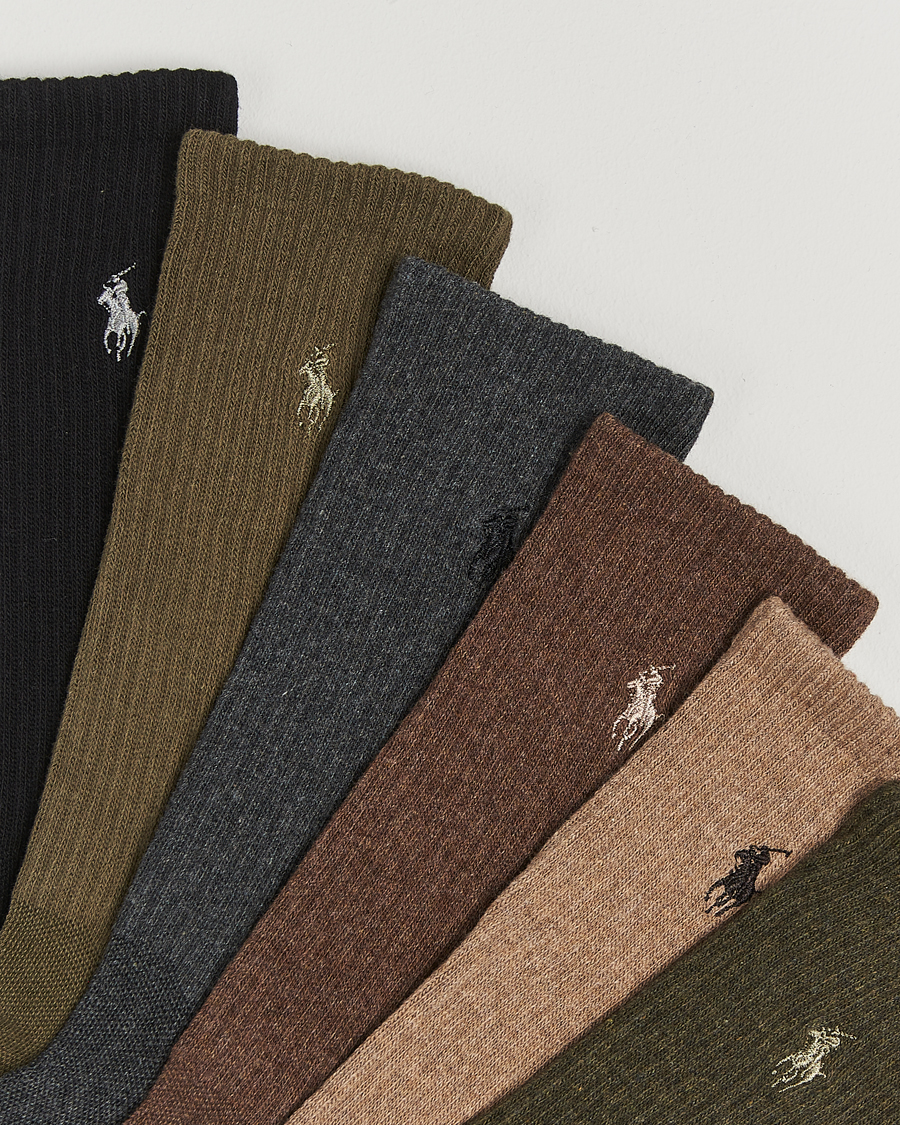 Mies |  | Polo Ralph Lauren | 6-Pack Cotton Rib Sock Brown Assorted