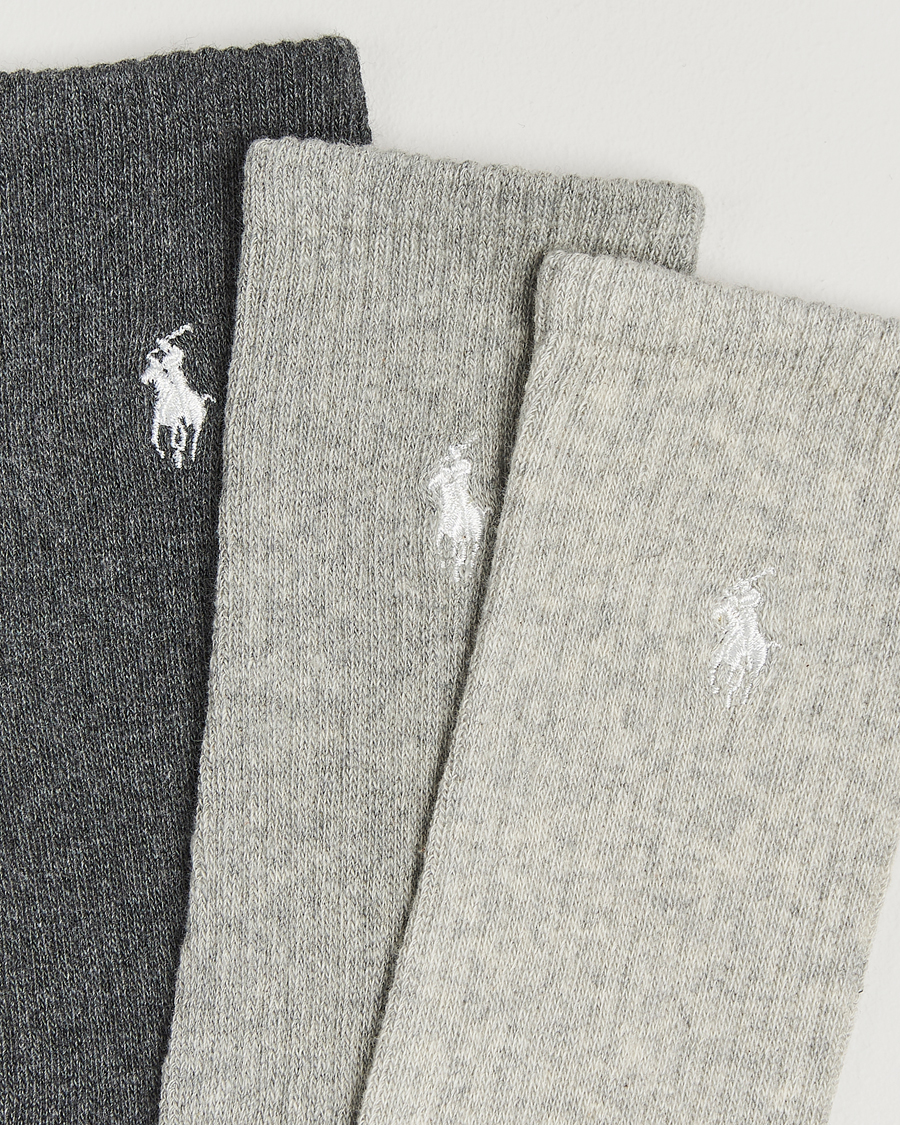 Mies |  | Polo Ralph Lauren | 3-Pack Rib Cotton Sock Grey