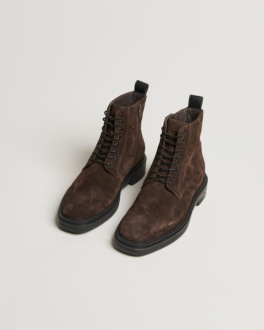 Mies | Nilkkurit | GANT | Boggar Suede Boot Espresso Brown