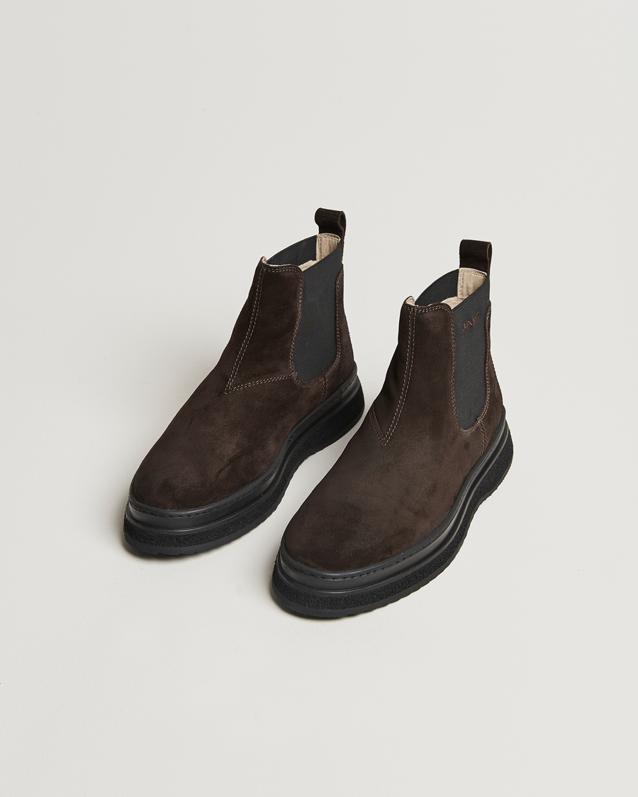 Mies |  | GANT | Blistown Shearling Suede Chelsea Boot Espresso Brown