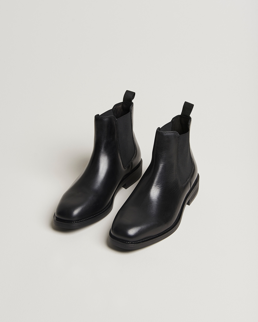 Mies | Mustat Saappaat | GANT | Rizmood Leather Chelsea Boot Black