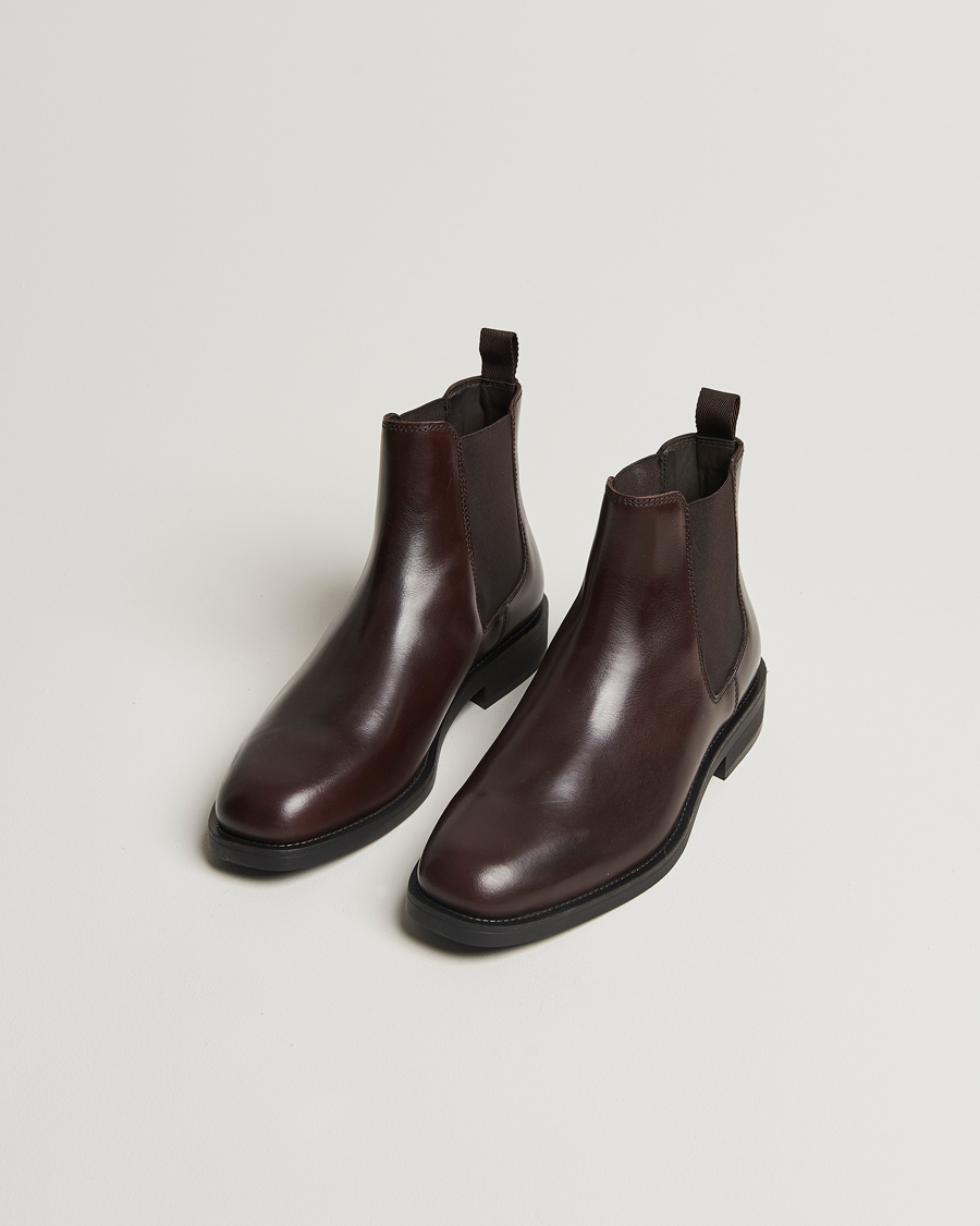 Mies |  | GANT | Rizmood Leather Chelsea Boot Dark Brown