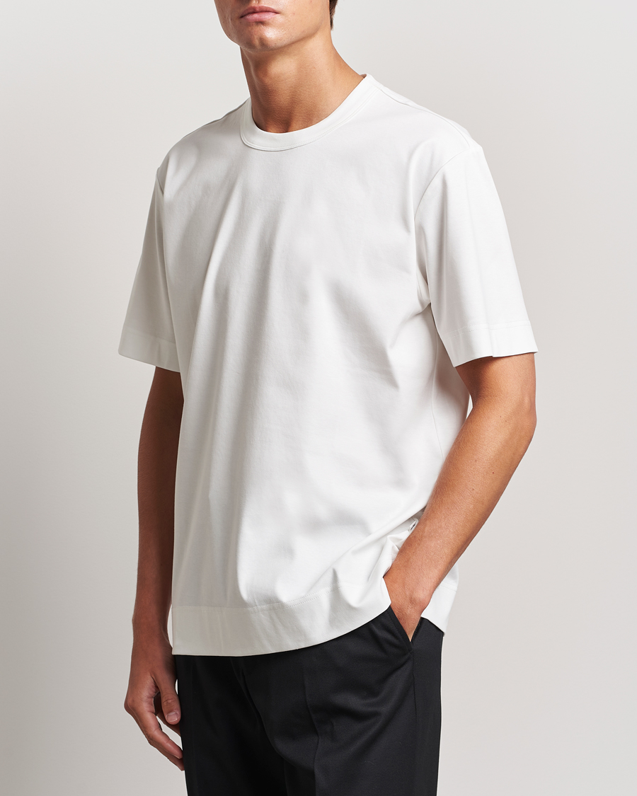 Mies |  | NN07 | Pedro Mercerized Crew Neck T-Shirt Cream