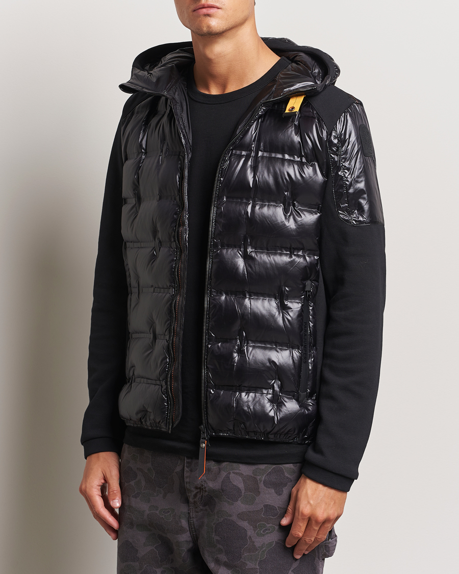 Mies |  | Parajumpers | Gyles Piquet Puffer Hybrid Jacket Black