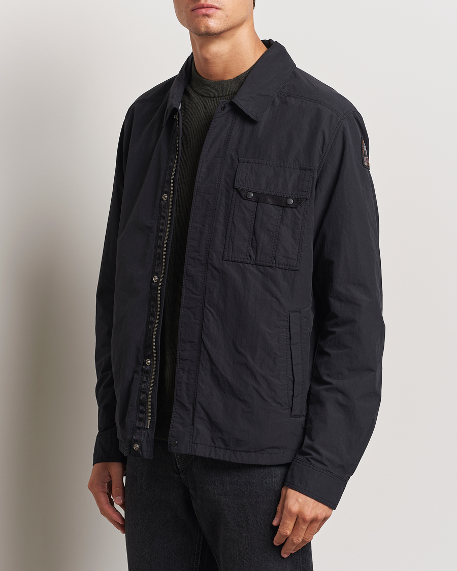 Mies |  | Parajumpers | Miura Peached Poplin Shirt Jacket Black