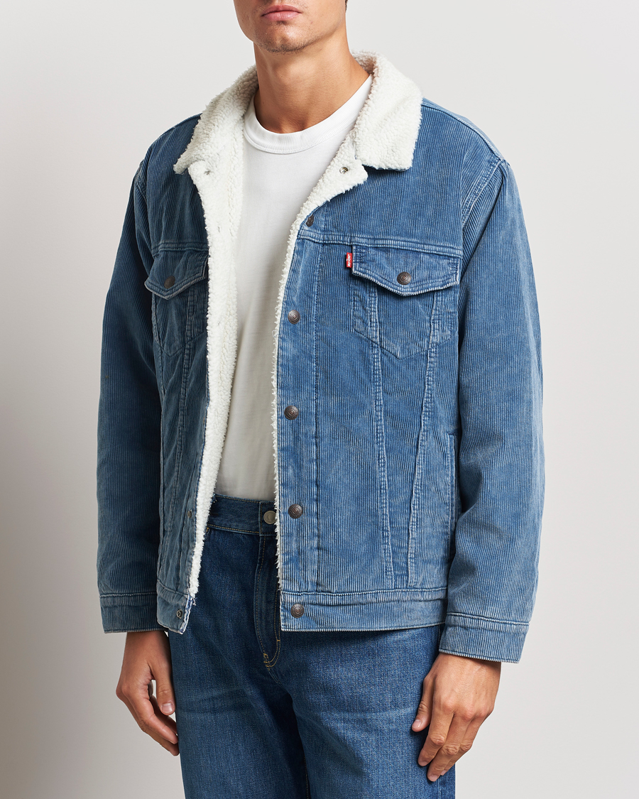 Mies |  | Levi\'s | Relaxed Fit Sherpa Trucker Blue Spring