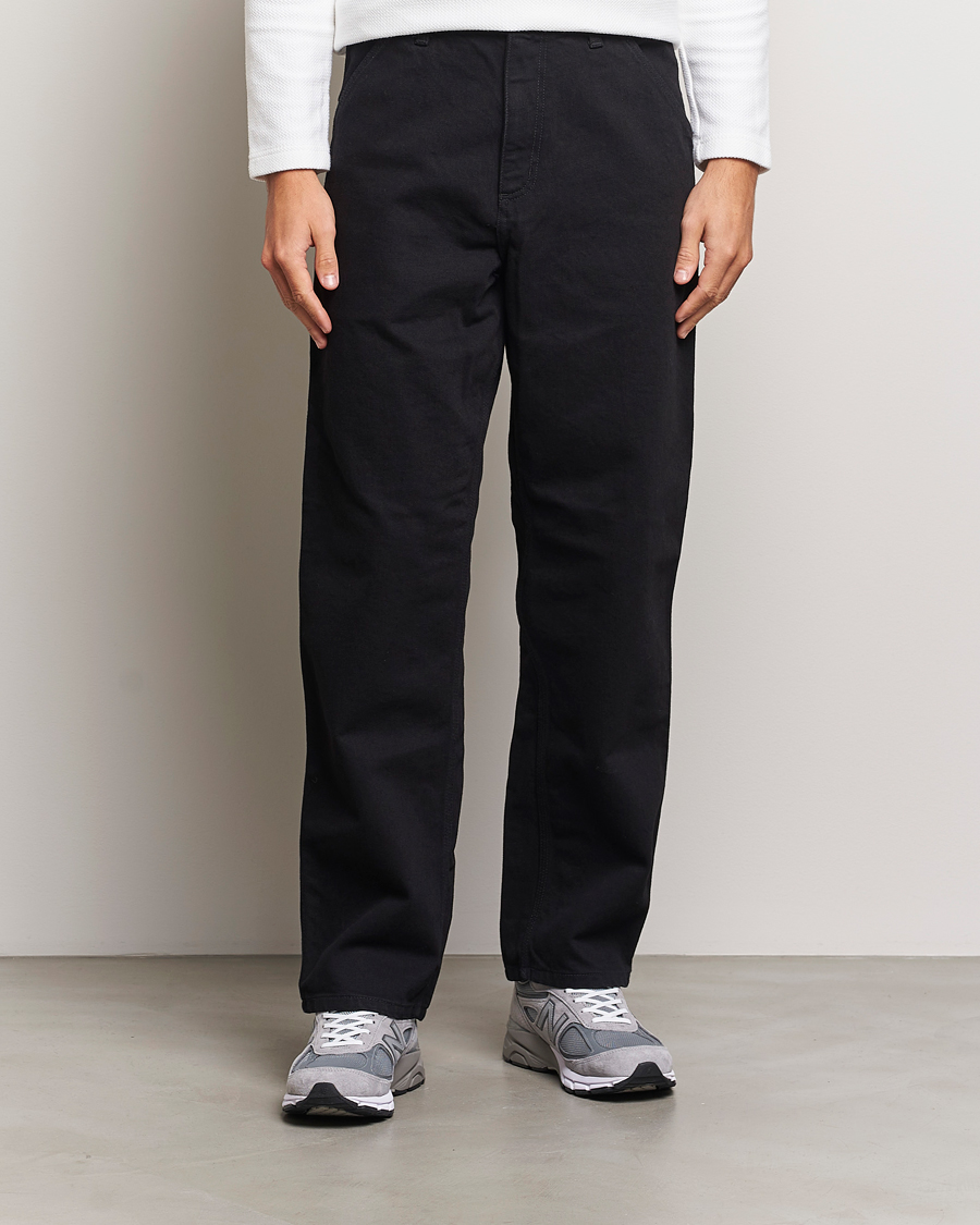 Mies |  | Carhartt WIP | Single Knee Smith Denim Pants Black Rinsed