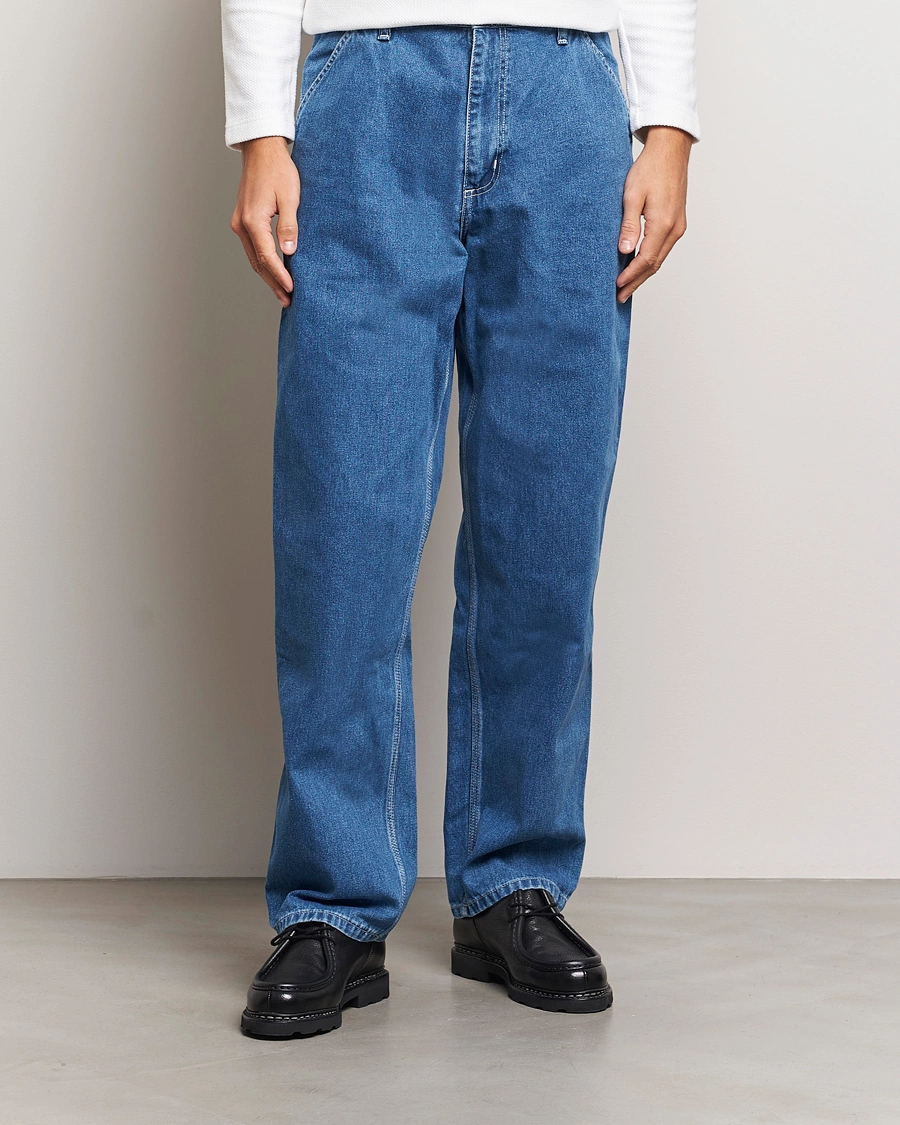 Mies |  | Carhartt WIP | Simple Pant Norco Denim Blue Stone Washed