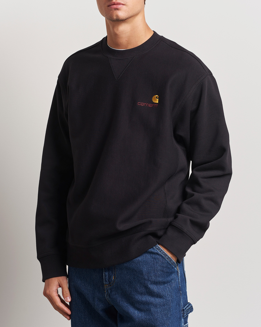 Mies |  | Carhartt WIP | American Script Sweatshirt Black