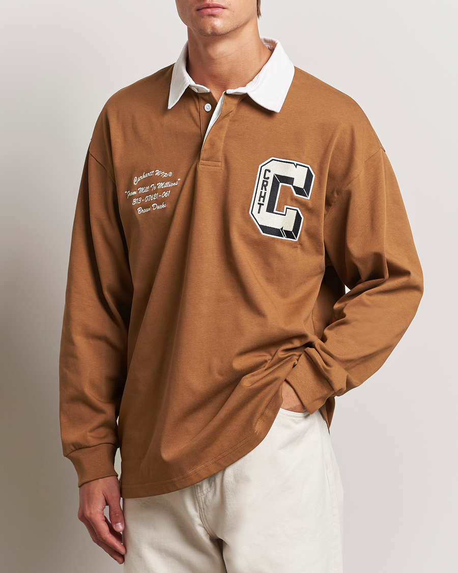 Mies | Vaatteet | Carhartt WIP | Brown Ducks Rugby Shirt Hamilton Brown