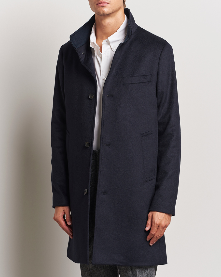 Mies |  | J.Lindeberg | Jesse Melton Cashmere Coat Navy