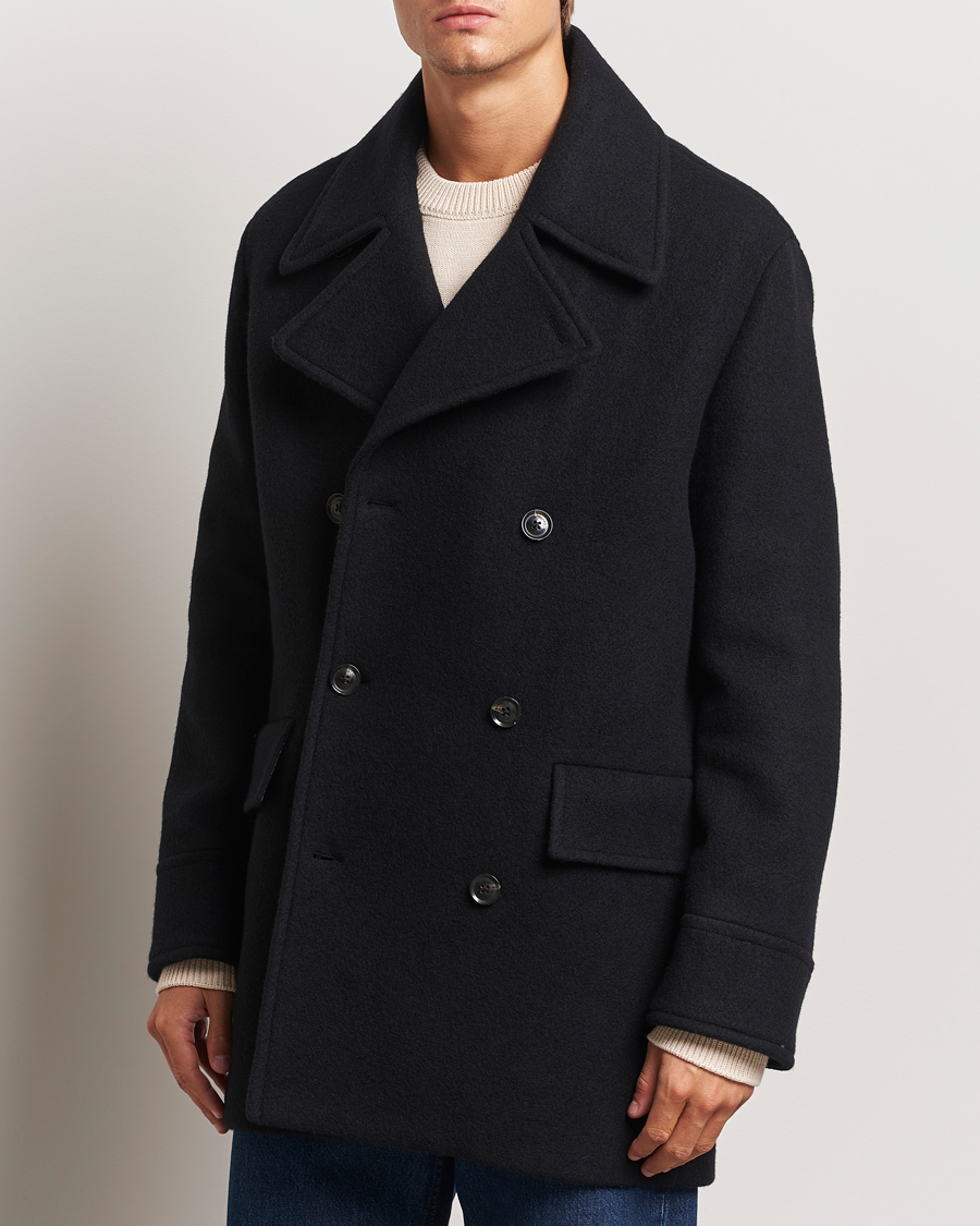 Mies |  | J.Lindeberg | Arno Double Breasted Coat Black