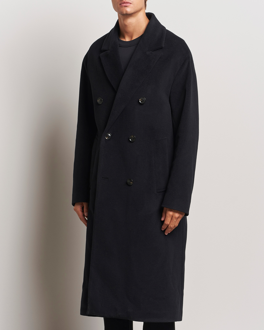 Mies | Business & Beyond - Casual | J.Lindeberg | Willy Wool Coat Black