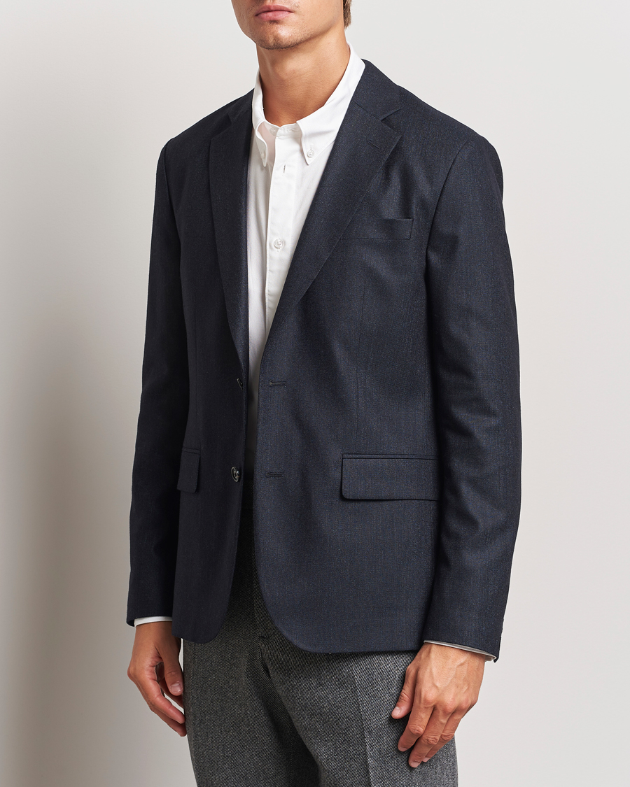 Mies |  | J.Lindeberg | Elton Unlined Cash Stretch Flannel Blazer Navy