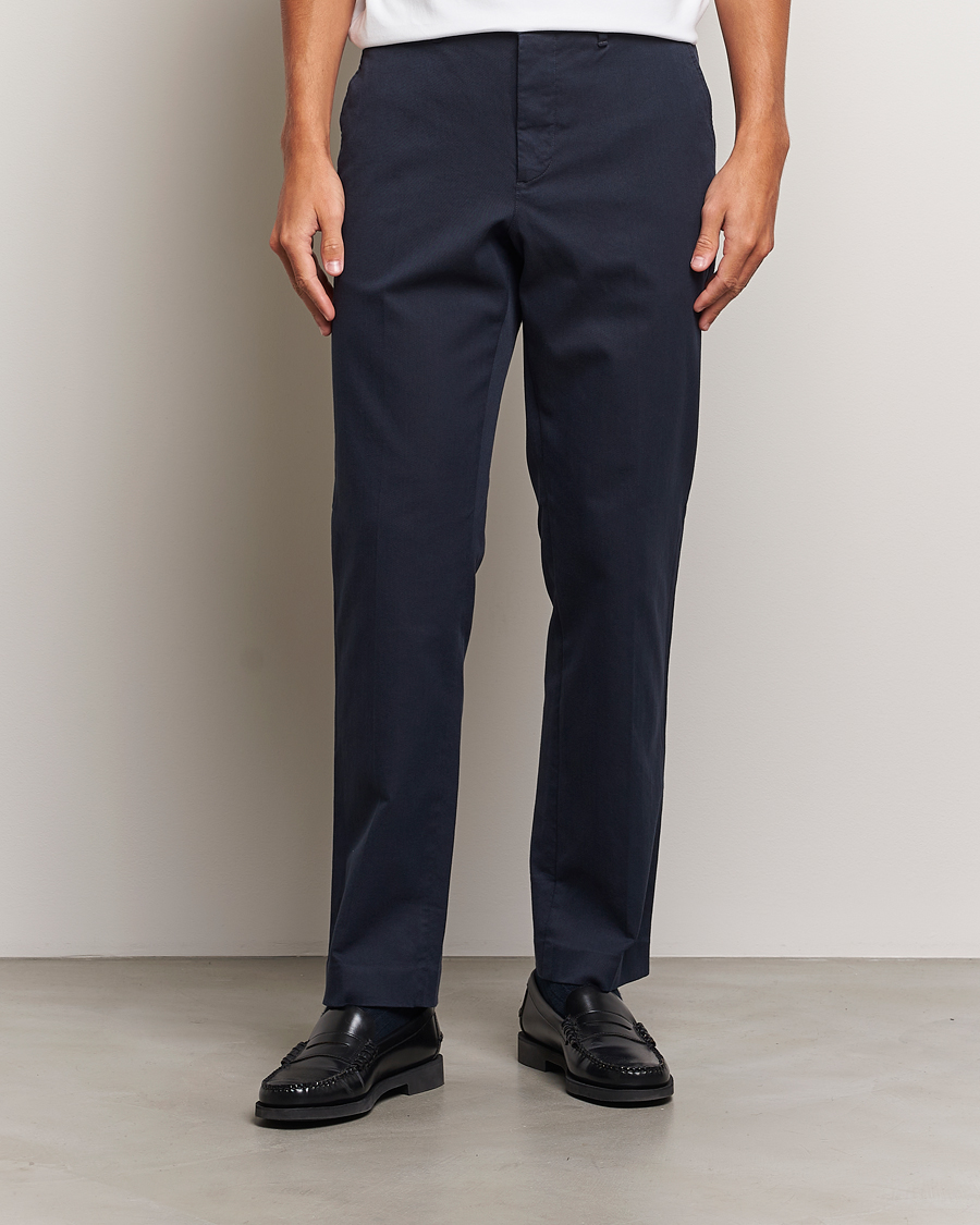 Mies | Business & Beyond - Casual | J.Lindeberg | Lois Flannel Twill Pants Navy