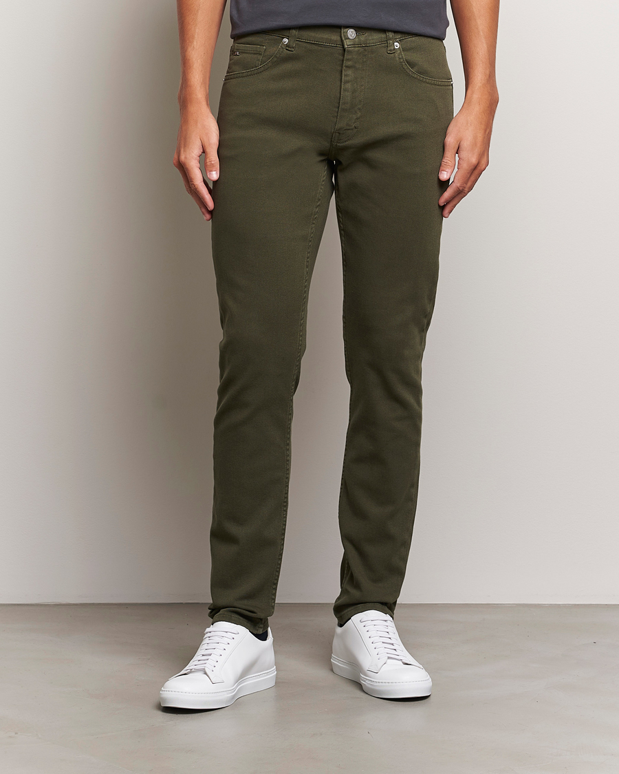 Mies |  | J.Lindeberg | Jay Solid Twill Stretch Jeans Forest Green