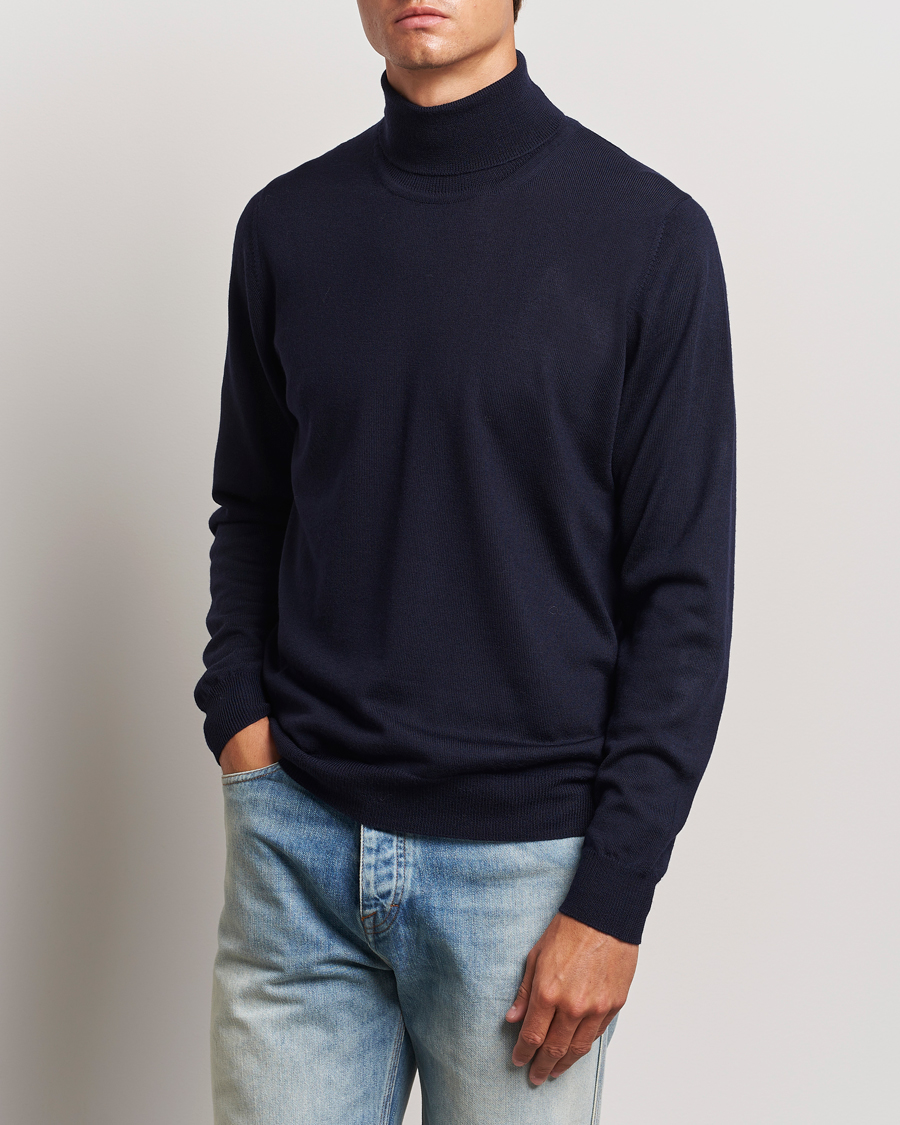 Mies |  | J.Lindeberg | Kaden Merino Turtleneck Navy