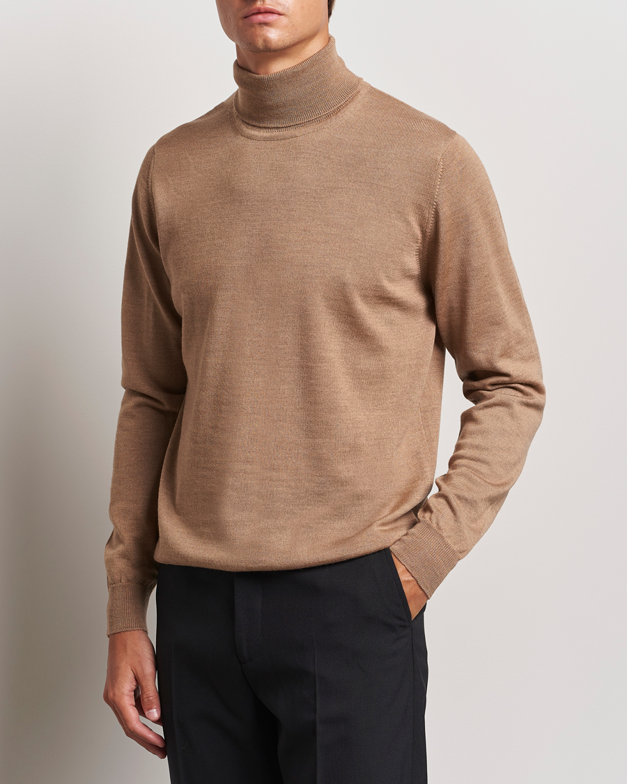 Mies |  | J.Lindeberg | Kaden Merino Turtleneck Tiger Brown