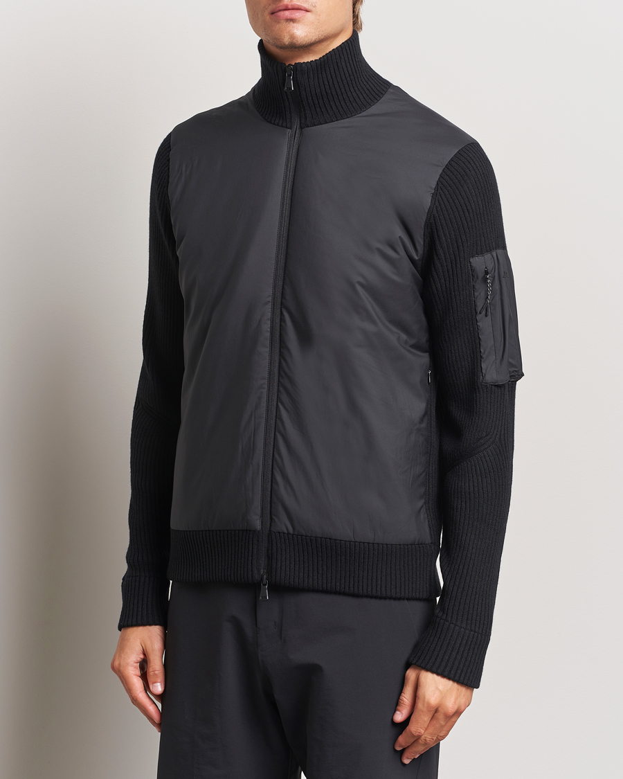 Mies |  | J.Lindeberg | Beck Knitted Hybrid Jacket Black