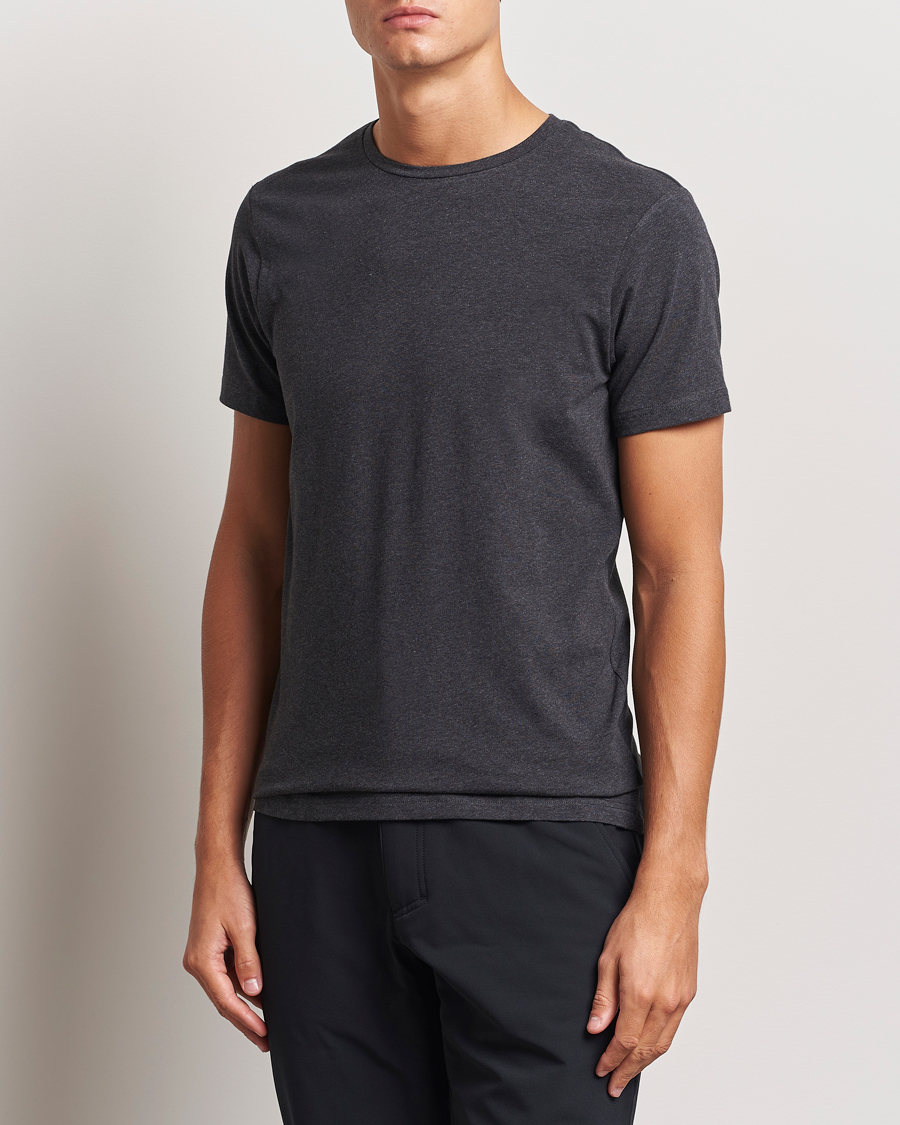 Mies |  | Bread & Boxers | 2-Pack Crew Neck T-Shirt Dark Grey Melange