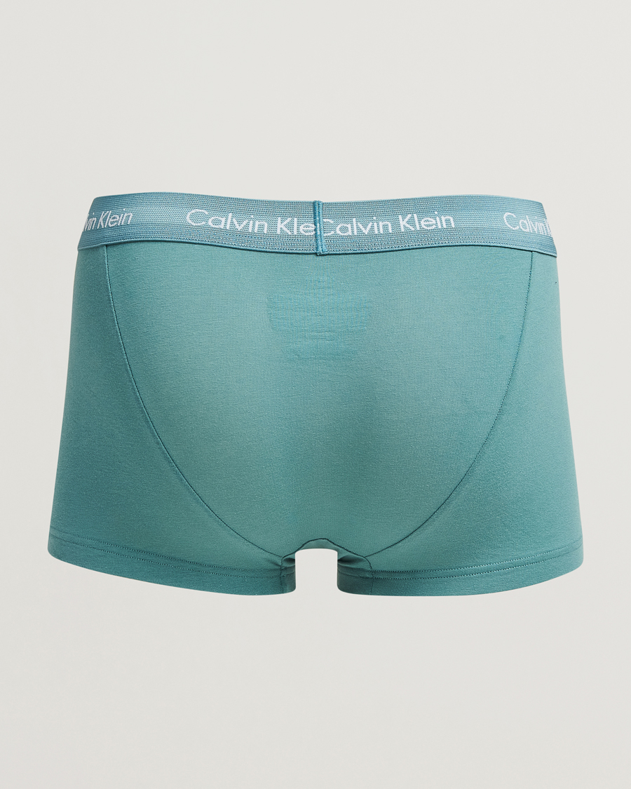 Mies |  | Calvin Klein | Cotton Stretch 3-Pack Low Rise Trunk Black/Grey/Green