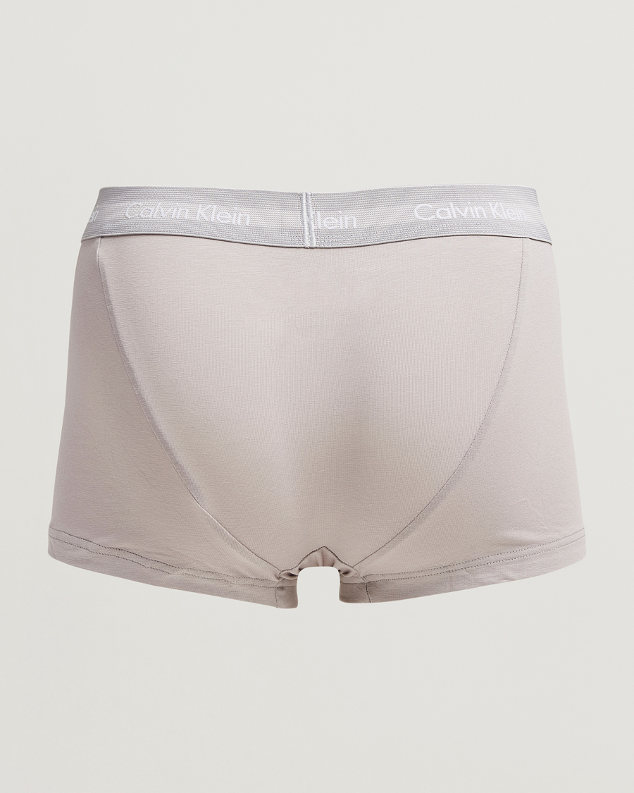 Mies |  | Calvin Klein | Cotton Stretch 3-Pack Low Rise Trunk Black/Blue/Grey