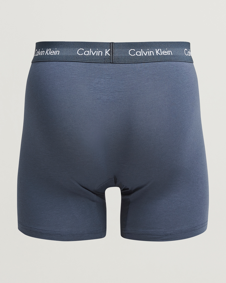 Mies |  | Calvin Klein | Cotton Stretch 3-Pack Boxer Brief Black/Blue/Grey