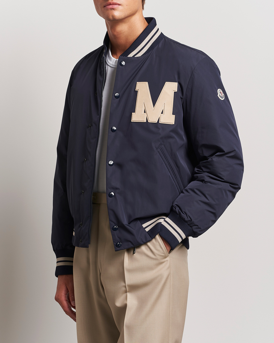 Mies |  | Moncler | Lateltin Varsity Jacket Navy