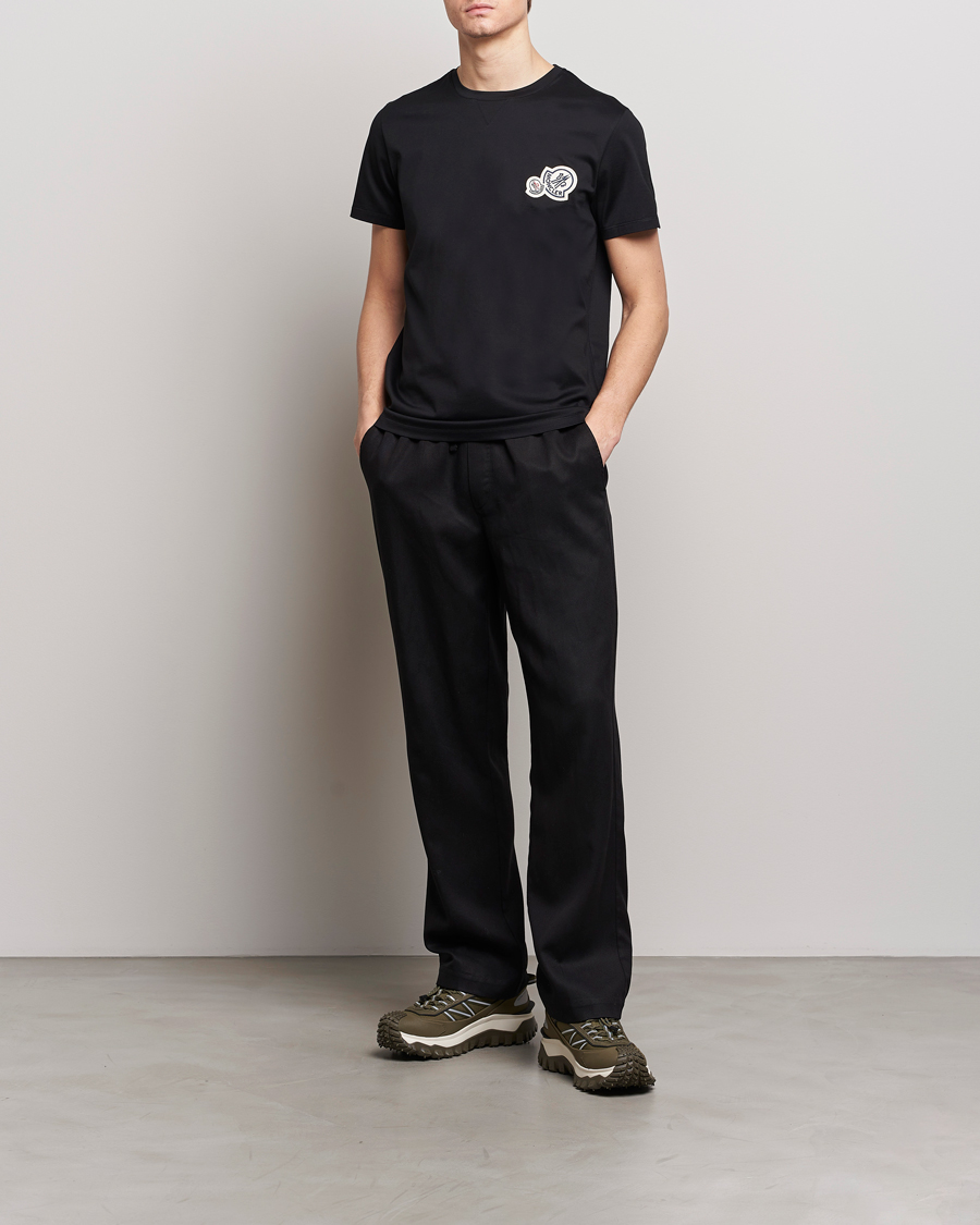 Mies |  | Moncler | Double Logo T-Shirt Black