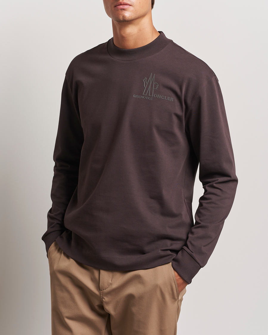 Mies |  | Moncler Grenoble | Long Sleeve T-Shirt Brown