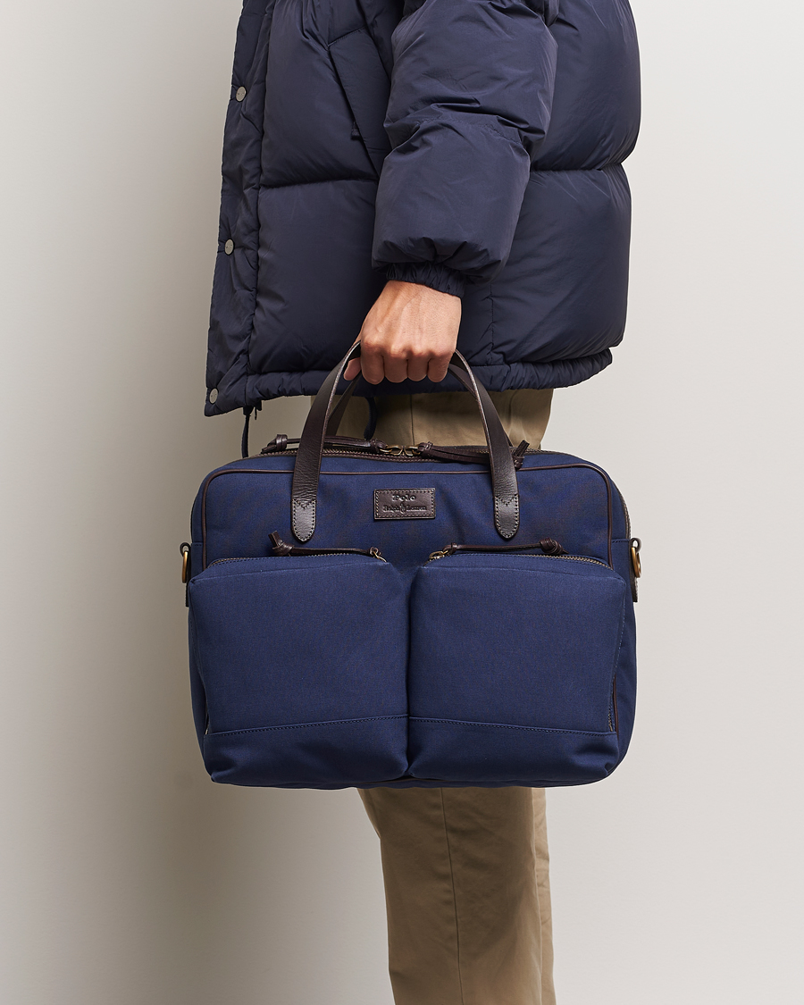 Mies |  | Polo Ralph Lauren | Commuter Canvas Messenger Bag Newport Navy/Dk Brown