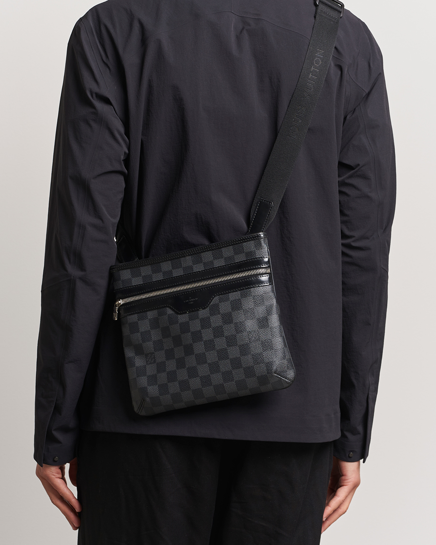 Mies | Pre-Owned & Vintage Bags | Louis Vuitton Pre-Owned | Thomas Messenger Bag Damier Graphite 