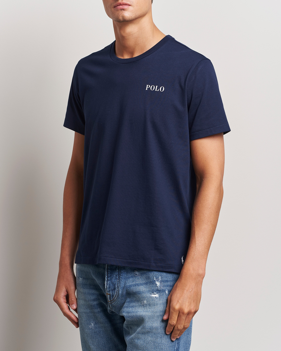 Mies |  | Polo Ralph Lauren | Logo Cotton Jersey Sleep T-Shirt Cruise Navy