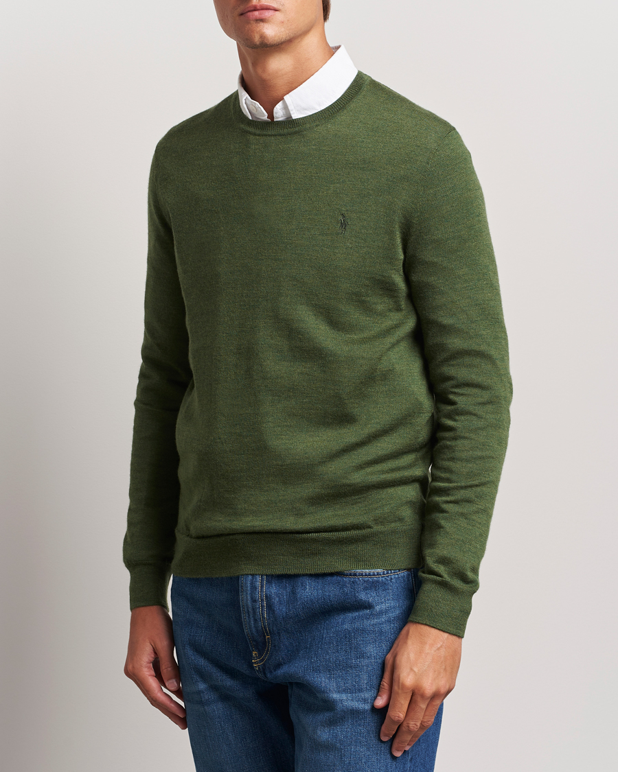 Mies |  | Polo Ralph Lauren | Merino Crew Neck Pullover Classic Olive Heather