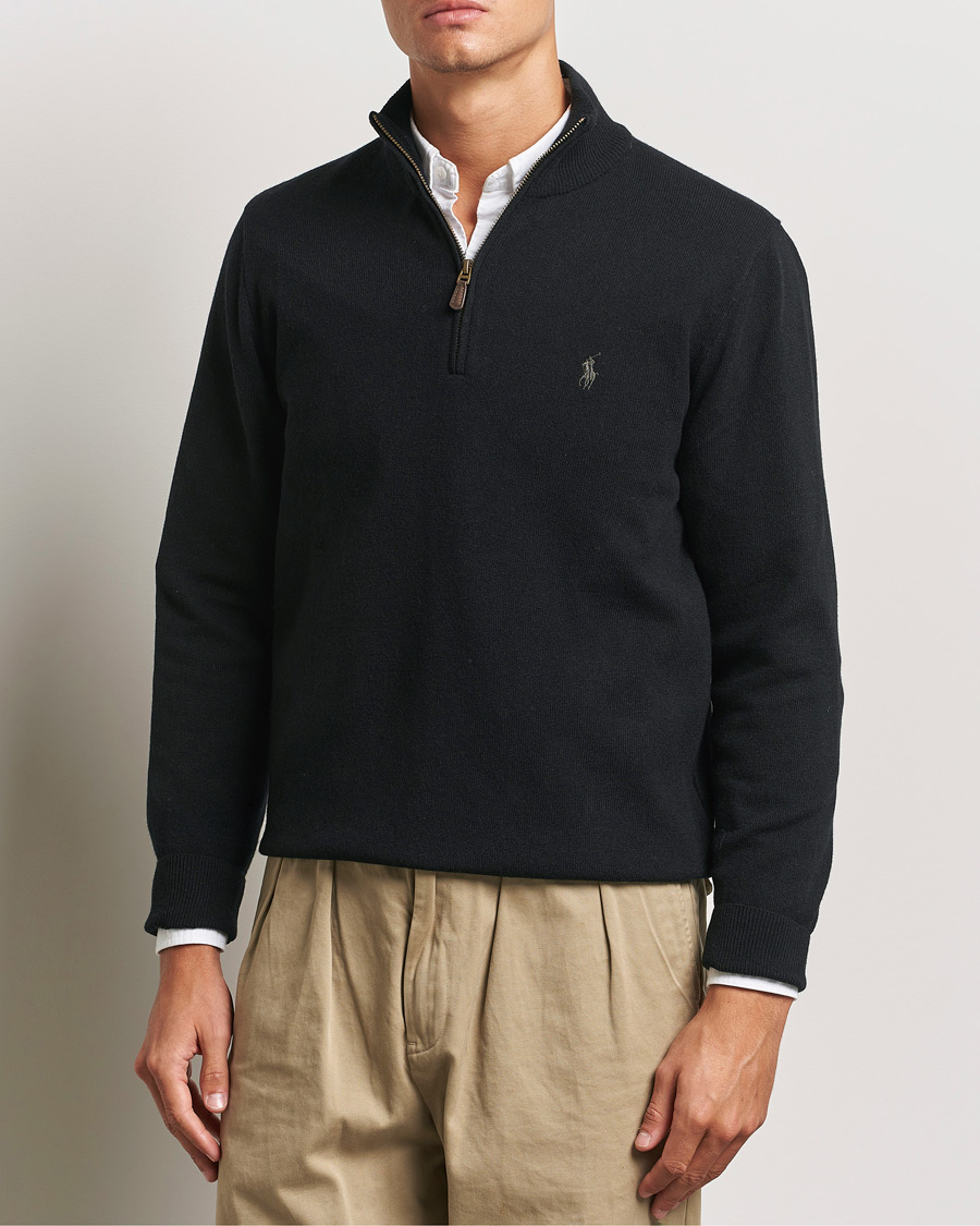 Mies |  | Polo Ralph Lauren | Merino Half-Zip Sweater Polo Black