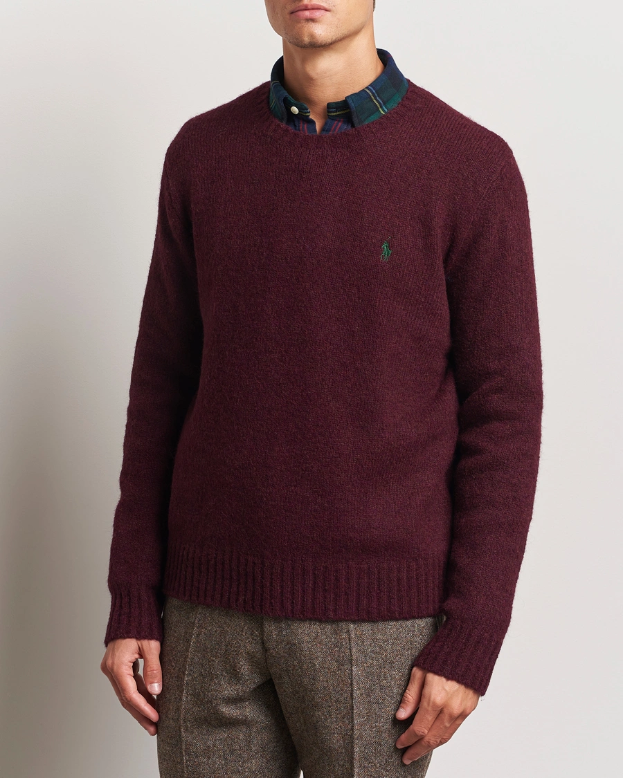 Mies |  | Polo Ralph Lauren | Alpaca Crew Neck Sweater Aged Wine Heather