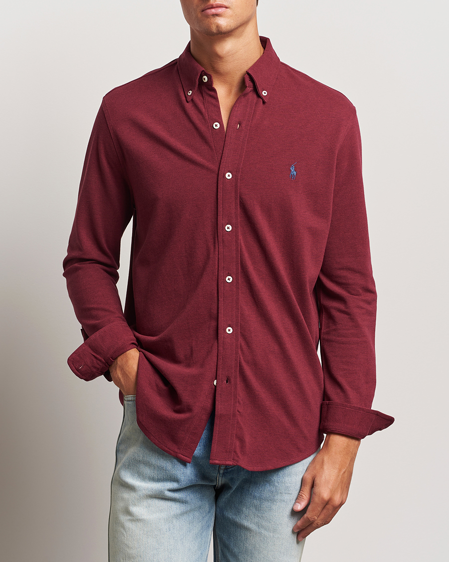 Mies |  | Polo Ralph Lauren | Featherweight Mesh Shirt Vintage Port Heather