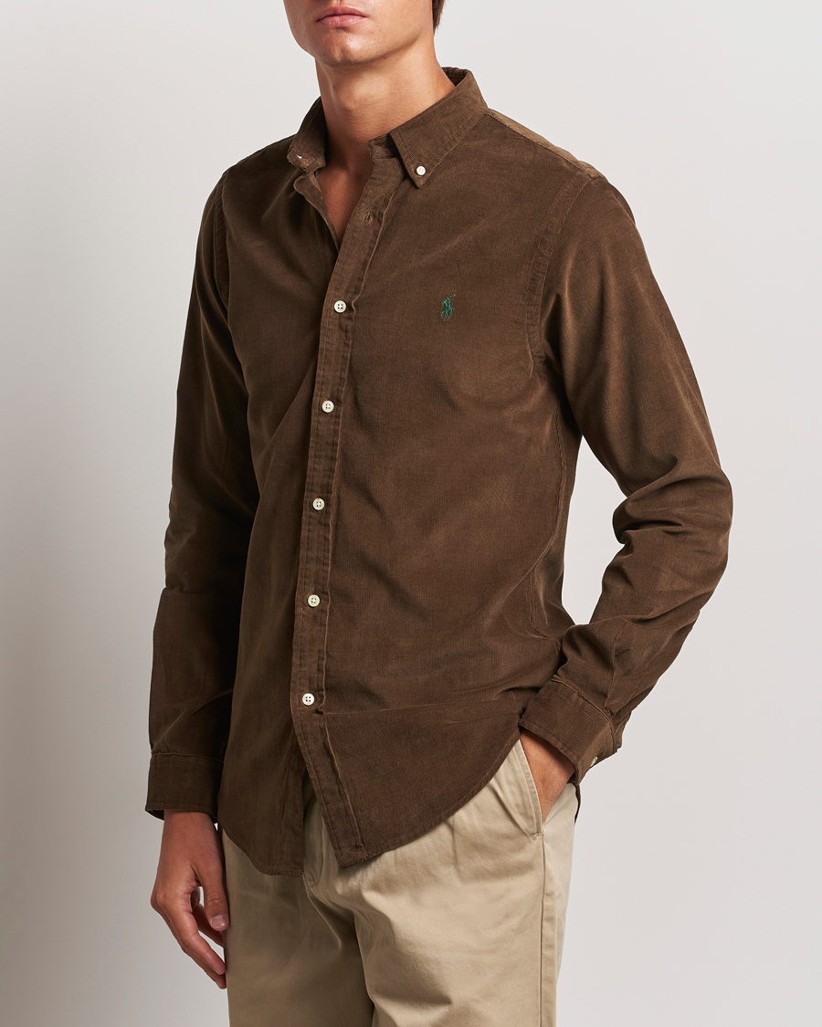 Mies |  | Polo Ralph Lauren | Slim Fit Corduroy Shirt Chocolate Mousse