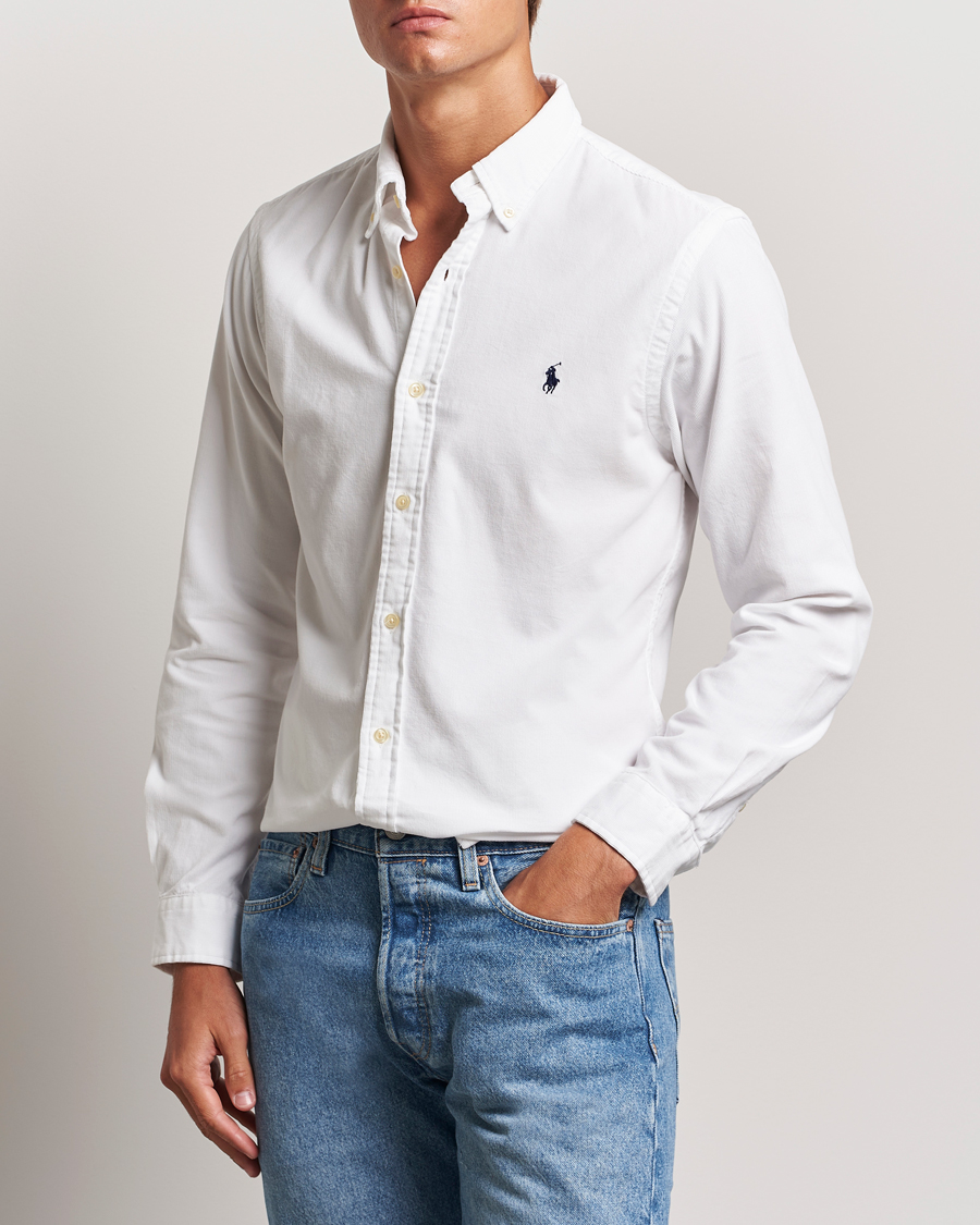 Mies |  | Polo Ralph Lauren | Slim Fit Corduroy Shirt White