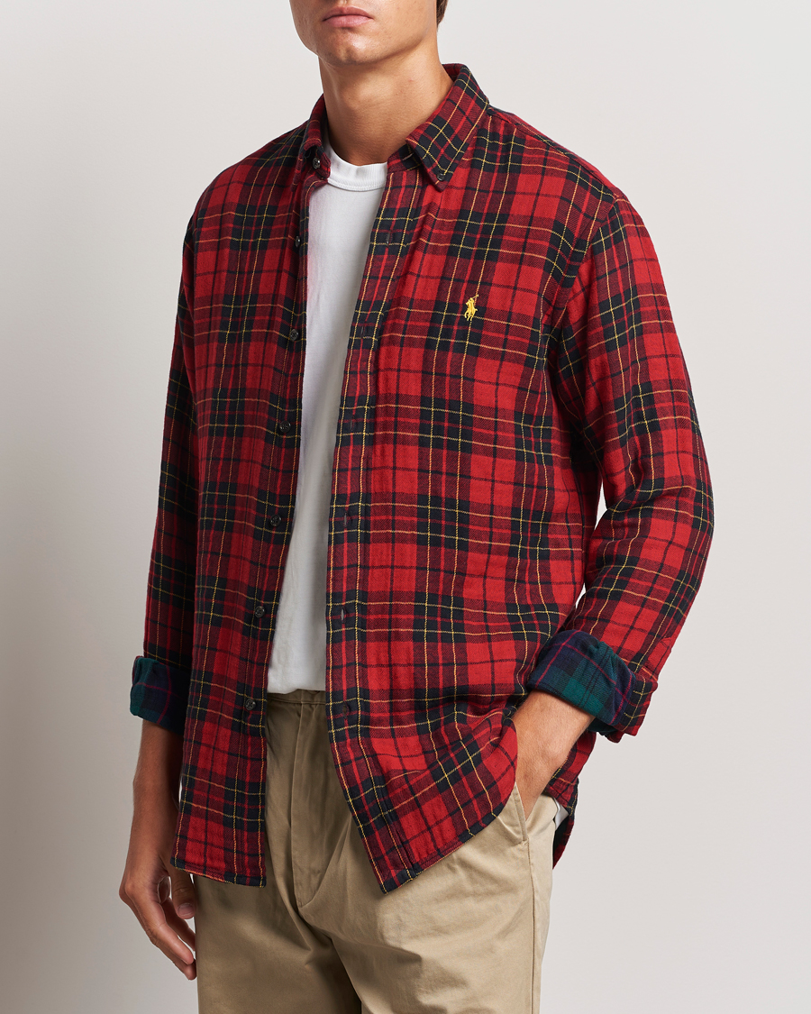 Mies |  | Polo Ralph Lauren | Custom Fit Double Faced Checked Shirt Red/Black