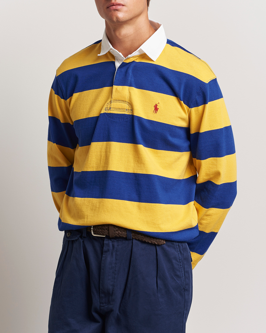 Mies |  | Polo Ralph Lauren | Jersey Striped Rugger Yellow/Classic Azure