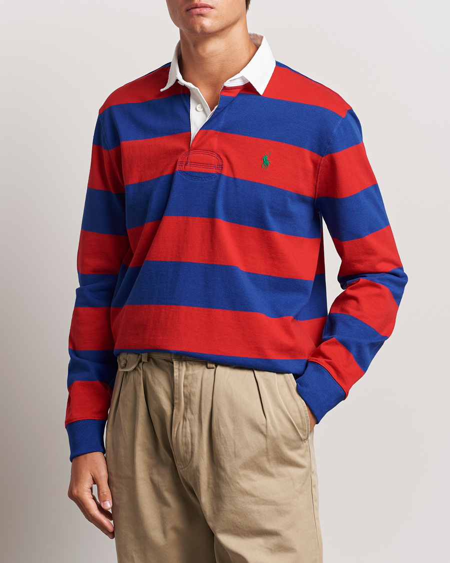 Mies |  | Polo Ralph Lauren | Jersey Striped Rugger Red/Classic Azure