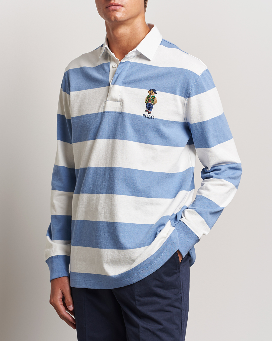 Mies |  | Polo Ralph Lauren | Striped Rugby Varsity Bear Campus  Blue/White