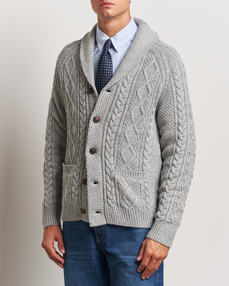 Mies |  | Polo Ralph Lauren | Cotton Shawl Cardigan Grey Combo