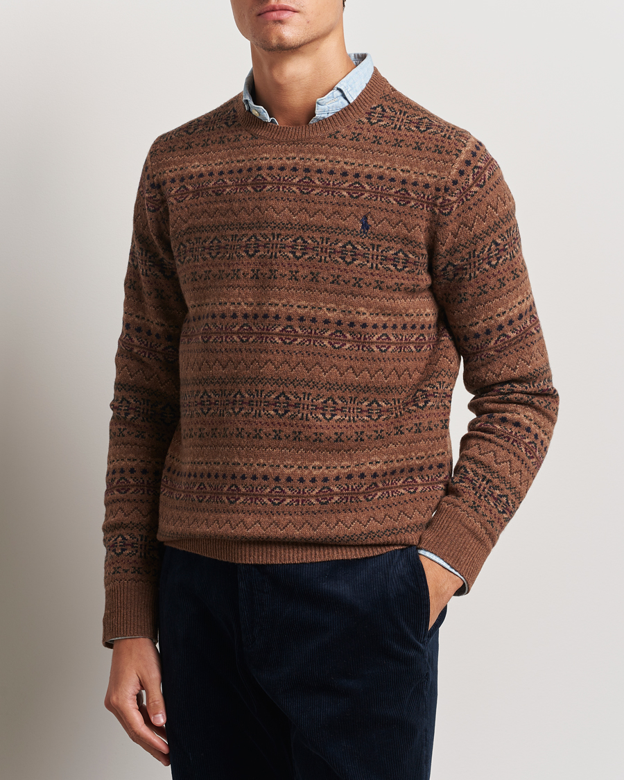 Mies |  | Polo Ralph Lauren | Wool Fairisle Sweater Camel Combo