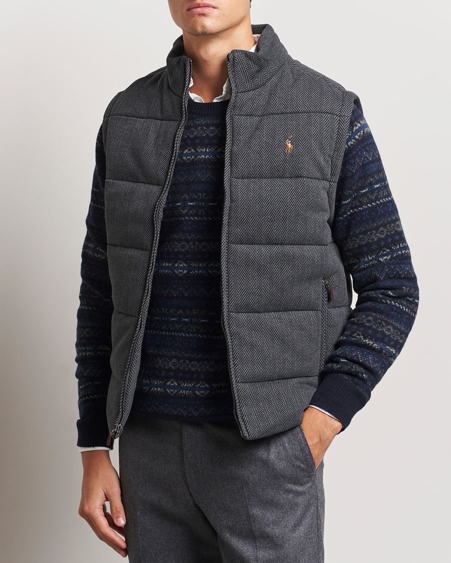 Mies |  | Polo Ralph Lauren | Quilted Vest Stadium Grey Heather Herringbone