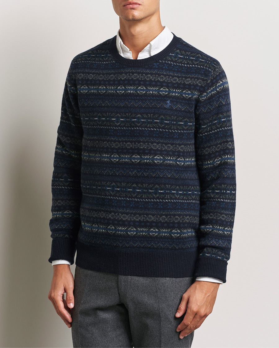 Mies |  | Polo Ralph Lauren | Wool Fairisle Sweater Navy Combo