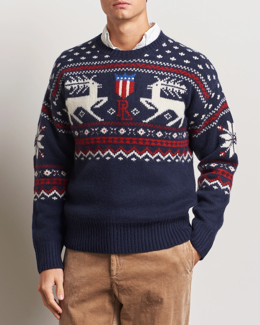 Mies |  | Polo Ralph Lauren | Raindeer Wool Sweater Navy Combo