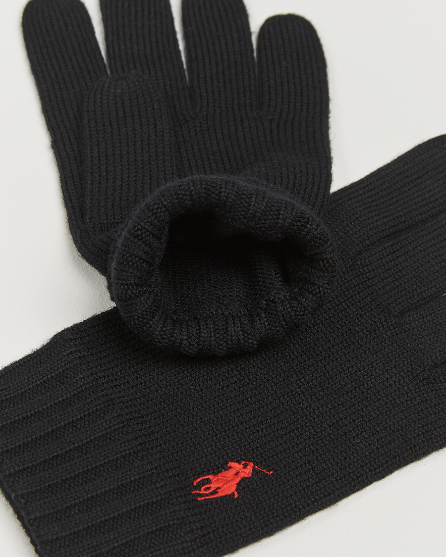 Mies |  | Polo Ralph Lauren | Merino Gloves Polo Black